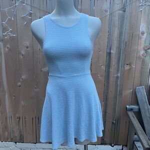 TopShop blue metallic mini dress size 4